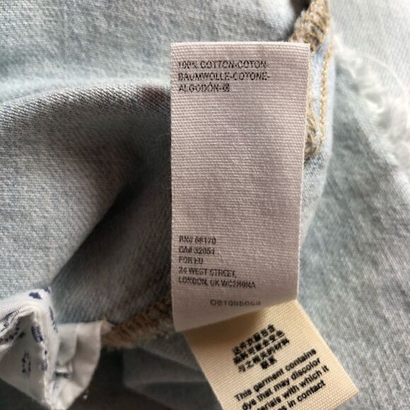 UO We The Free Raw Hem Denim Skirt Size 31 = 12 - Picture 11 of 12